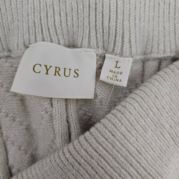 Cyrus Cable Knit Chunky New Cream Long Pull On Skirt - Picture 2 of 7